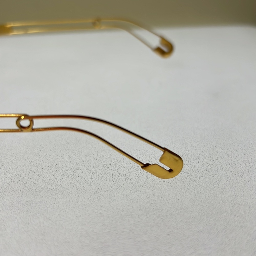 Moschino sunglasses, vintage gold 1990 limited edition. - Picture 6 of 6